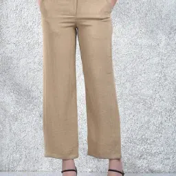 Crimsoune Club Beige Solid Trousers-picture-28