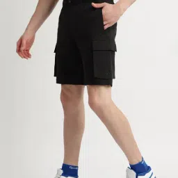 Reebok Black Regular Fit Sports Shorts image 3