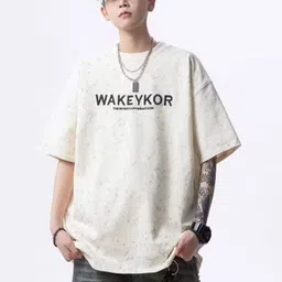 KPOP Men Typography Printed T-shirt-picture-29