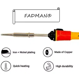 Fadman Soldering Iron Kit 2 Pcs, 1 Pc Solder Wire, 25 W Simple (Flat Tip) image 4
