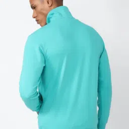 Reebok Blue Cotton Regular Fit Sports Jacket image 2