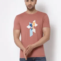 Red Tape Dusty Pink Cotton Regular Fit Printed T-Shirt-picture-23