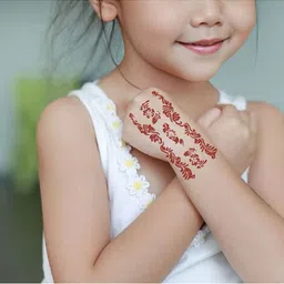 VOORKOMS Mehndi Stencil Art Sheets for Children and Grown-Ups For Kids & Adults image 4