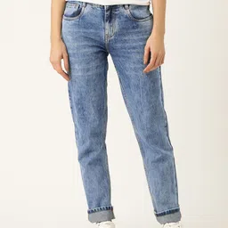 Mast & Harbour Mid-Rise Pure Cotton Jeans-picture-34