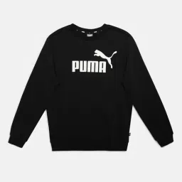 Puma Kids Black Logo Print Full Sleeves Sweatshirt-picture-33