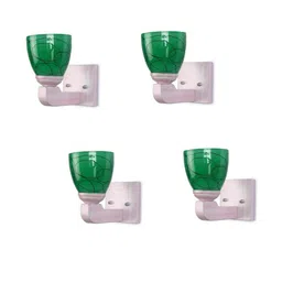 Somil Premium Designer Glass Wall / Night Lamp Elegant & Stylish Dcor Accent for Modern Interiors, color- Green, Black, Size- 20 X 25 X 22 CM-picture-28
