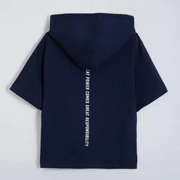 Hopscotch Kids Back Print Spider-Man Hooded T-Shirt image 2