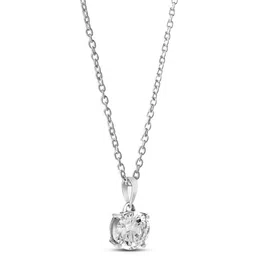 RAGABANDHA DESIGN STUDIO Sliver-Plated Cubic Zircon Pendant with Chain-picture-30