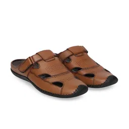 Fresco Italia Men Leather Mules-image-3