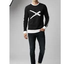 FASHIUM Men Colourblocked T-shirt image 3