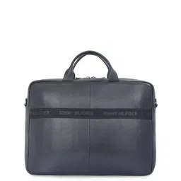 Tommy Hilfiger Men Textured Leather Laptop Bag image 4