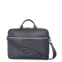Tommy Hilfiger Men Textured Leather Laptop Bag image 1