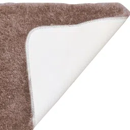 BIANCA Set Of 2 Brown & Grey Solid 1850 GSM Plush Anti-Skid Bath Rugs image 5