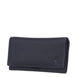 Kara Black Solid Bi-Fold Wallet for Women image 2