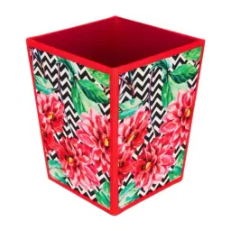 SEJ by Nisha Gupta Red Wooden Open Dry Bin - 11.5 Litres image 2