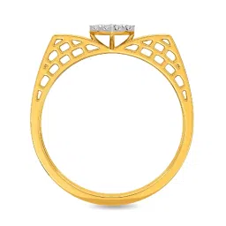 Kisna Diamond & Gold Jewellery Venessa 18k (750) Diamond & Gold Ring For Women image 3