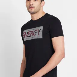 Being Human Black Regular Fit Printed T-Shirt image 3