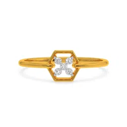Kisna Diamond & Gold Jewellery Quinn 18k (750) Diamond & Gold Ring For Women image 3