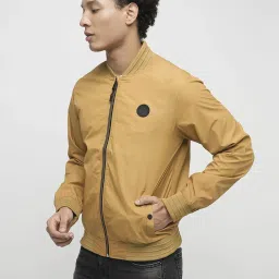 Produkt By Jack & Jones Beige Regular Fit Bomber Jacket image 3