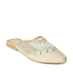 W Women's Beige Mule Shoes-picture-26