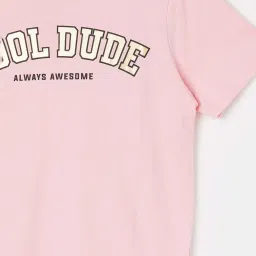 Fame Forever by Lifestyle Kids Pink Cotton Printed Tee image 3