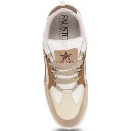 Fausto Men's Cream Casual Sneakers image 3