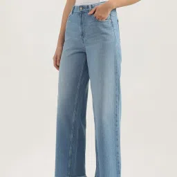 United Colors of Benetton Blue Solid Jeans image 3