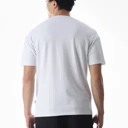 Jack & Jones White Cotton Oversized Printed T-Shirt image 2