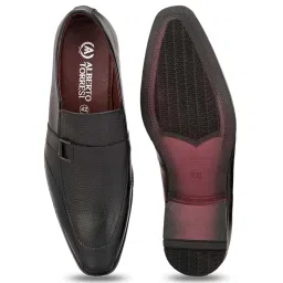 Alberto Torresi Men's Black Formal Loafers image 3