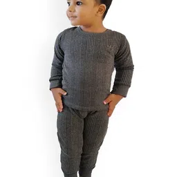 FIRST SLEEP Kids Pack Of 2 Ribbed Thermal Sets-image-22