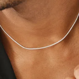 Zavya 925 Sterling Silver Majestic Serpent Plating Silver Snake Chain with Lobster Claw image 3