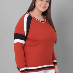 Club York Red Color-Block Sweater image 3