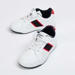 Fame Forever by Lifestyle Kids White & Black Velcro Shoes image 3