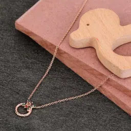 Praavy 92.5 Sterling Silver The Gold Christmas Wreath Necklace for Kids-picture-43