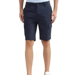 United Colors of Benetton Navy Regular Fit Cargo Shorts-image-62