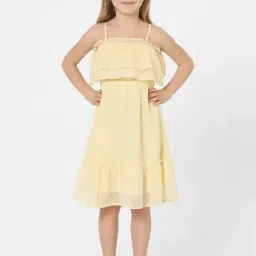 KIDS ONLY Yellow Solid Dress-picture-45