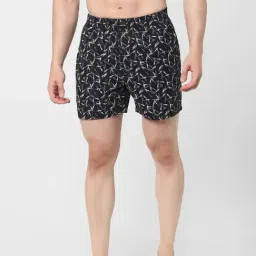 Jack & Jones Jet Black Cotton Regular Fit Printed Boxers-picture-28