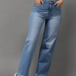 SHOWOFF High-Rise Blue Clean Look Jeans-image-96