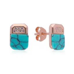 crash.club by CKC Lightweight Gemstone Sterling Silver Ear Studs image 3