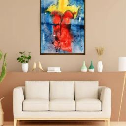 The Art House Abstract Multicolor Canvas Painting-picture-40