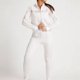 Guess White Print Trackpants image 3