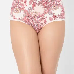 Clovia White Printed Hipster Panty-image-94