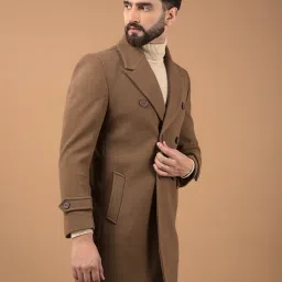 CRIMSOUNE CLUB Brown Regular fit Solid Formal coats jackets image 3