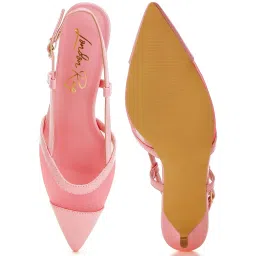 London Rag Women's Pink Back Strap Sandals image 3