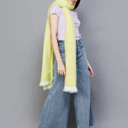 Ginger by Lifestyle Green Woven Pattern Stole-picture-13