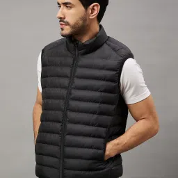 Club York Black Regular Fit Quilted Quilted Jacket image 3