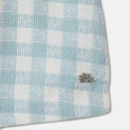 Elle Girls Blue Chequered Skirt image 3