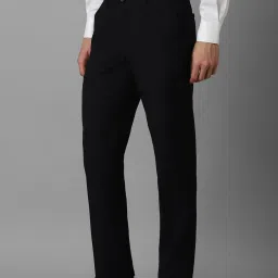 Louis Philippe Z Black Slim Fit Trousers image 3
