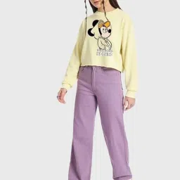 Bewakoof Yellow Graphic Relaxed Fit Sweatshirt image 3