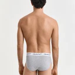 Gant Multi Cotton Blend Solid Briefs (Pack of 3) image 3